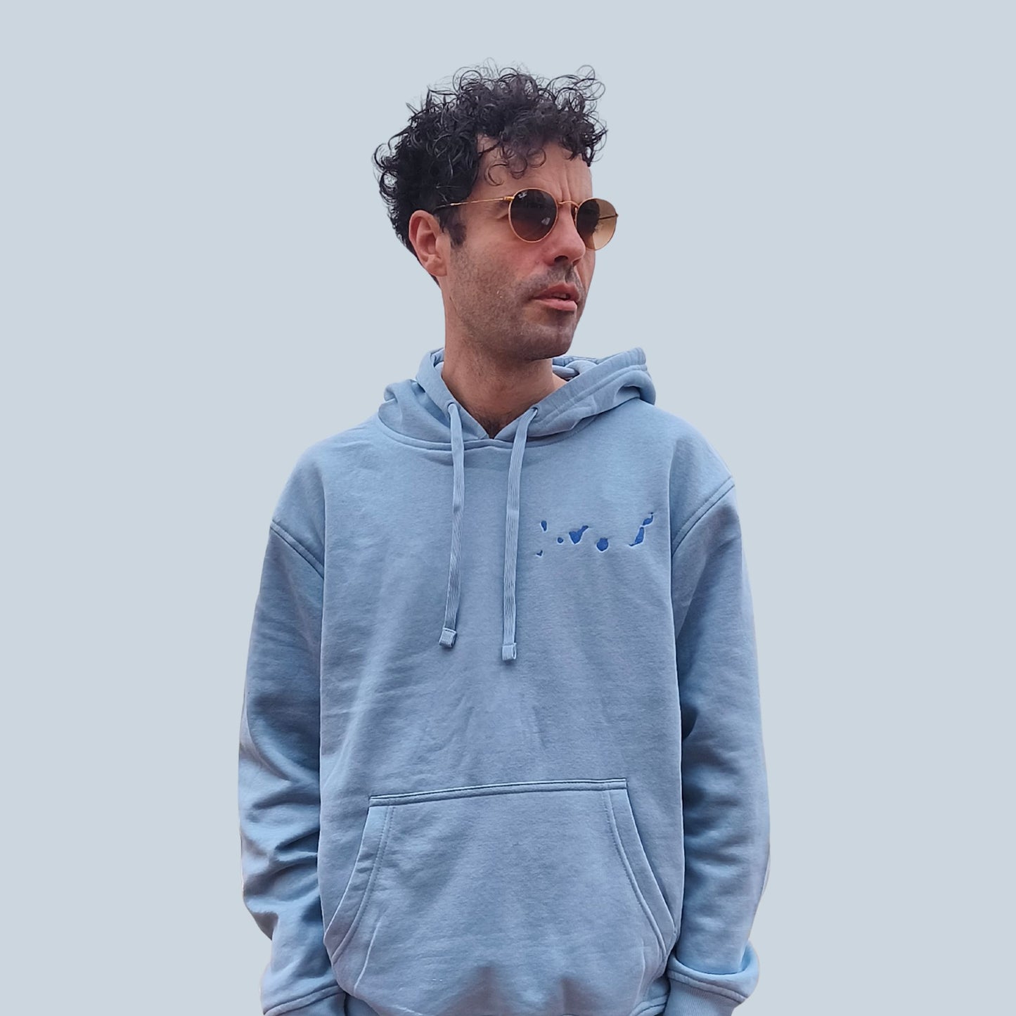 Islas Canarias Sudadera Negra (Azul, Unisex)