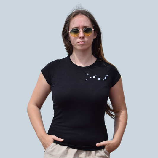 Islas Canarias Camiseta Mujer (Negra)
