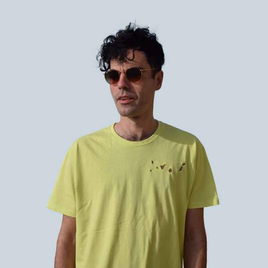 Islas Canarias Camiseta Bordada (Pistacho)