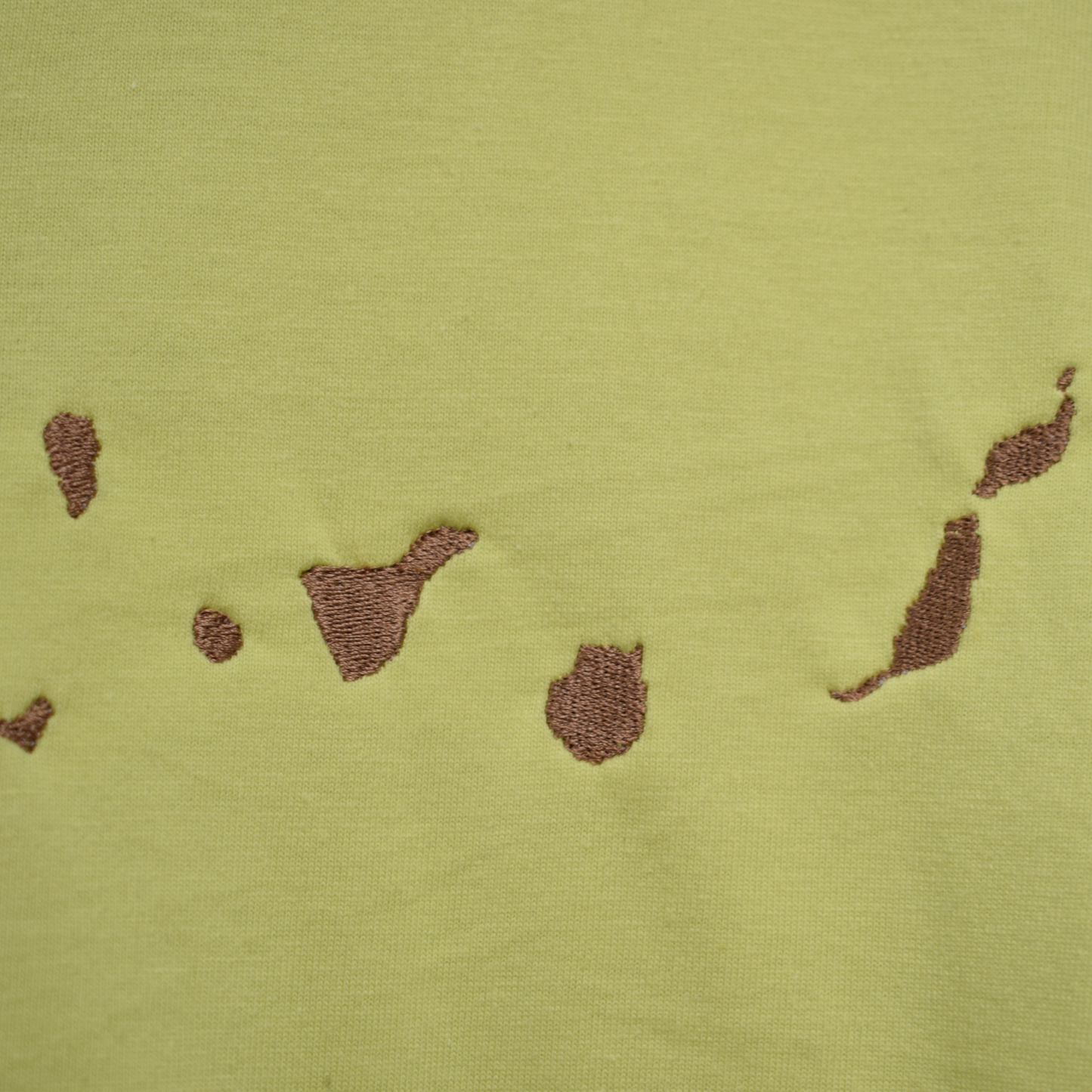 Islas Canarias Camiseta Bordada (Pistacho)