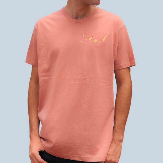 Islas Canarias Camiseta Bordada (Terracota)