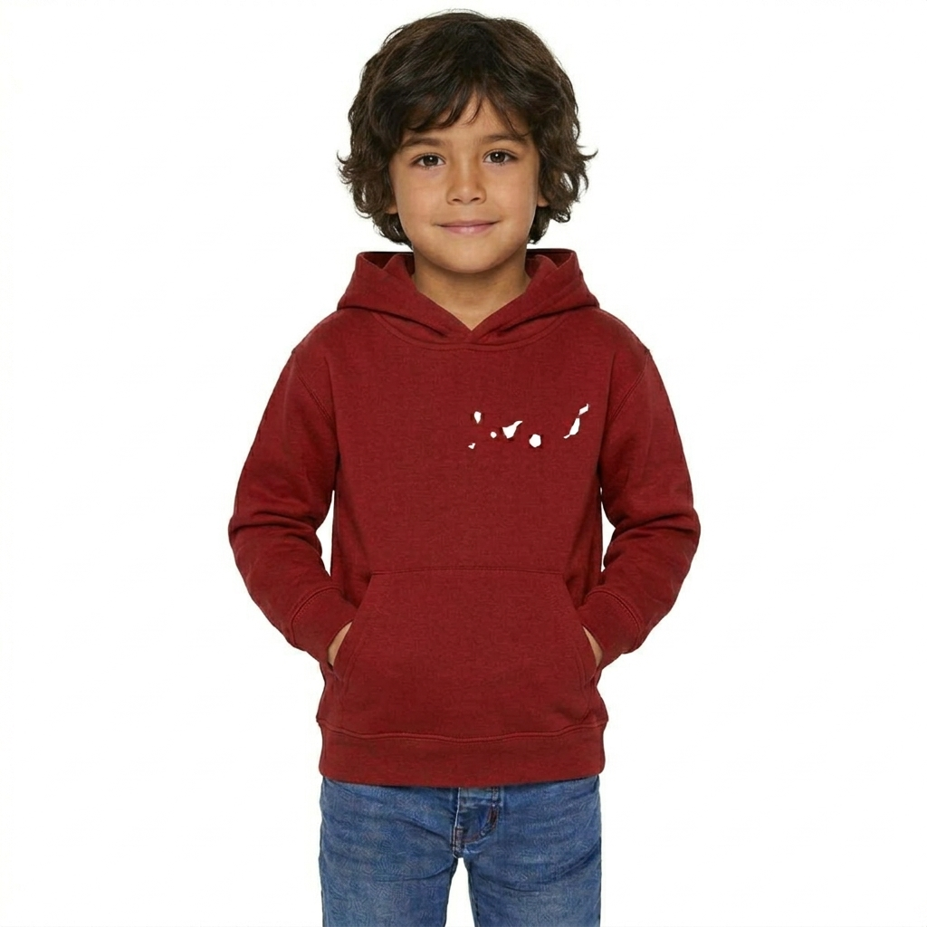 Sudadera "Islas Canarias" Rojo (Unisex)